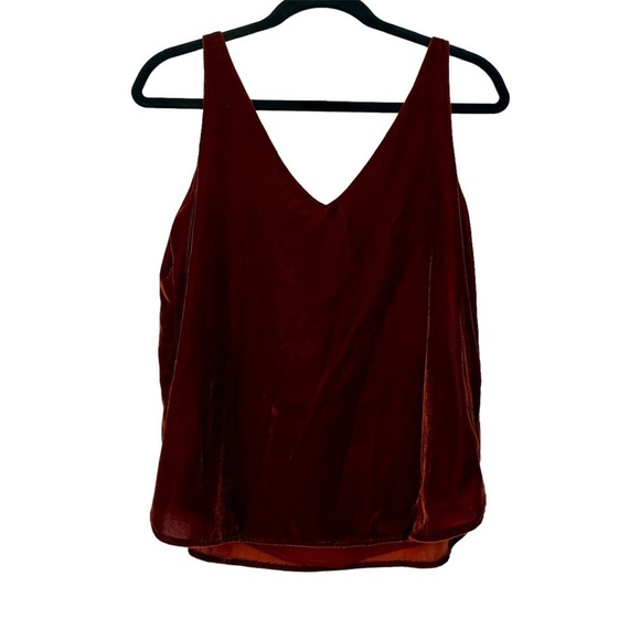 LOFT Velvet Auburn Blouse Top - Picture 1 of 5